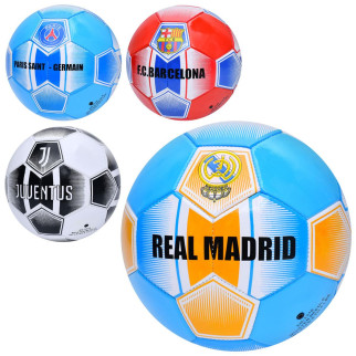 М'яч футбольний розмір 5, ПВХ 1,6мм, 260-280г, 4види(клуби), у п/е /30/ | EN-3310 - Інтернет-магазин спільних покупок ToGether