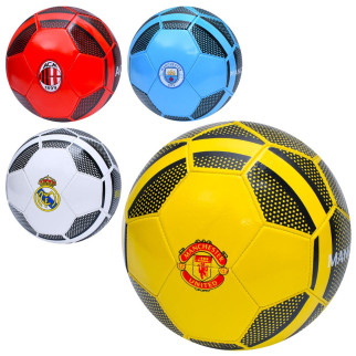 М'яч футбольний розмір 5, ПВХ 1,6мм, 260-280г, 4види(клуби), у п/е /30/ | EN-3315 - Інтернет-магазин спільних покупок ToGether