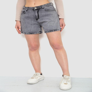 Шорти джинсові жіночі, колір сірий, 244R00501 - Інтернет-магазин спільних покупок ToGether