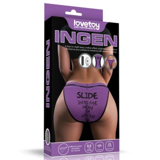 Вібростимулятор в трусиках Printed Vibrating Sexy Panties Purple Large 18+ - Інтернет-магазин спільних покупок ToGether