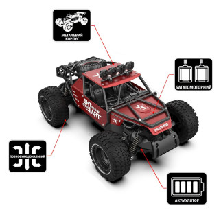Автомобіль OFF-ROAD CRAWLER з р/к - RACE (матовий червоний, метал. корпус, акум.6V, 1:14) - Інтернет-магазин спільних покупок ToGether