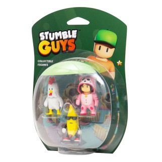 Набір колекц. фігурок STUMBLE GUYS - КУРЧА, БАНАН, МЯУМЕР (3 фігурки, 6 cm) - Інтернет-магазин спільних покупок ToGether