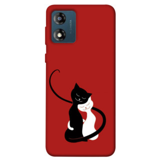 Чохол itsPrint Закохані коти для Motorola Moto E13 - Інтернет-магазин спільних покупок ToGether
