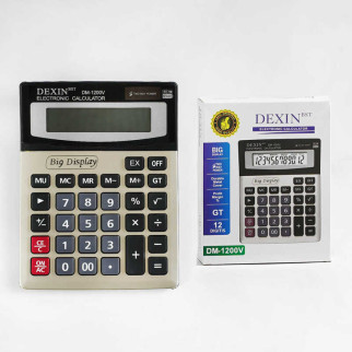 Калькулятор настільний, сонячна батарея, від батарейки, в кор. /90/ | C62167 - Інтернет-магазин спільних покупок ToGether