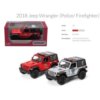 Модель джип JEEP WRANGLER 5'' KT5412WPR Police/Firefighter метал.інерц.відкр.дв.2в.кор./96/ | KT5412WPR - Інтернет-магазин спільних покупок ToGether