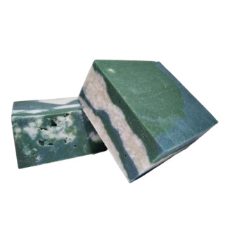Натуральне мило з блакитною і зеленою глинами ручної роботи 100 г Pinka - Інтернет-магазин спільних покупок ToGether