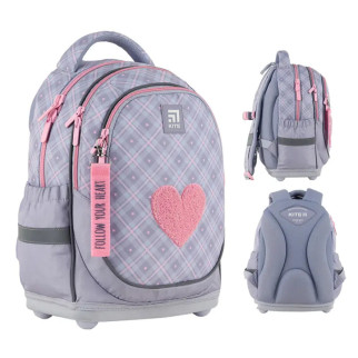 Шкільний рюкзак Kite Education Fluffy Heart K24-724S-1 15 л - Інтернет-магазин спільних покупок ToGether