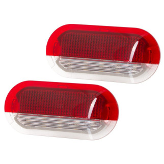Seat Leon (99-06) внутрішні LED лампочки дверей біло-червоні світлодіодні (2 шт комплект), Сеат Леон - Інтернет-магазин спільних покупок ToGether