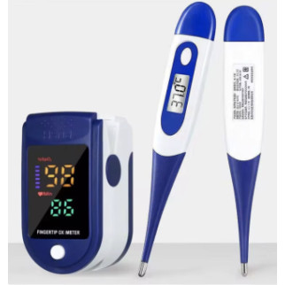 Термометр електронний із м'якою головкою для вимірювання температури + пульсоксиметр із затискачем для пальця - Інтернет-магазин спільних покупок ToGether