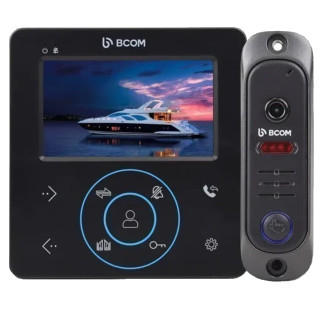 BCOM BD-480M Black Kit Комплект відеодомофона - Інтернет-магазин спільних покупок ToGether