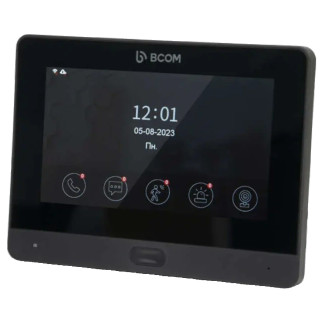 BCOM BD-760FHD/T Black Відеодомофон - Інтернет-магазин спільних покупок ToGether