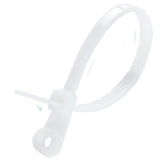 APRO 5х200 Стяжка кабельна з кiльцем біла (пач. 100 шт.) - Інтернет-магазин спільних покупок ToGether