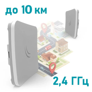 MikroTik SXTsq Lite2 (RBSXTsq2nD) 2.4 ГГц Wi-Fi точка доступу з посиленою антеною - Інтернет-магазин спільних покупок ToGether