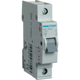 Hager In=20А «C» 6kA MC120A Автоматичний вимикач - Інтернет-магазин спільних покупок ToGether