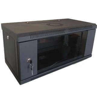 Hypernet WMNC-350-4U-FLAT-BLACK Шафа коммутаційна настінна розбірна чорна - Інтернет-магазин спільних покупок ToGether