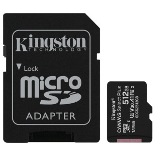 Kingston 512GB micSDXC Canvas Select Plus 100R A1 C10 Card + ADP Модуль флеш-пам'яті - Інтернет-магазин спільних покупок ToGether
