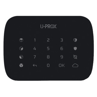 U-Prox Keypad G4 Black Бездротова сенсорна клавіатура для чотирьох груп - Інтернет-магазин спільних покупок ToGether