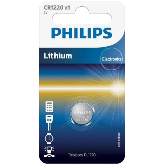 Philips CR1220 Батарейка літієва блістер, 1 шт - Інтернет-магазин спільних покупок ToGether