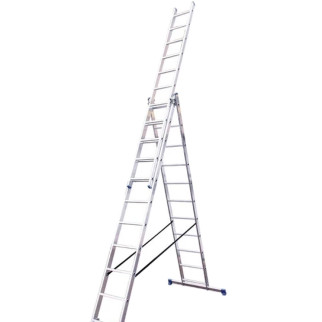 TRIOMAX VIRASTAR Алюмінієві трисекційні сходи 3х11 сходинок - Інтернет-магазин спільних покупок ToGether