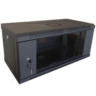 Hypernet WMNC-4U-FLAT-BLACK Шафа коммутаційна настінна 4U 600x450 - Інтернет-магазин спільних покупок ToGether
