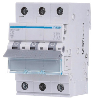 Hager MCN310 Автоматичний вимикач 3P 6kA C-10A 3M - Інтернет-магазин спільних покупок ToGether