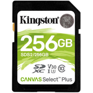 Kingston 256GB SDXC Canvas Select Plus 100R C10 UHS-I U3 V30 Модуль флеш-пам'яті - Інтернет-магазин спільних покупок ToGether
