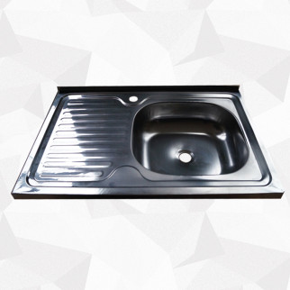 Кухонна мийка сталева накладна 50х80 R ( А0019300 ) - Інтернет-магазин спільних покупок ToGether