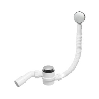 Сифон для ванни/піддона 50 мм Clik-Clak з латунною накладкою 70х40/50мм ( А0047311 ) - Інтернет-магазин спільних покупок ToGether