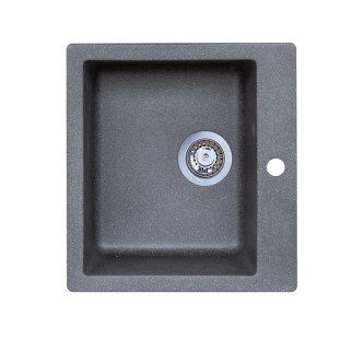 Мийка гранітна Barni чорна з білим 45,5х49 ( А0047200 ) - Інтернет-магазин спільних покупок ToGether