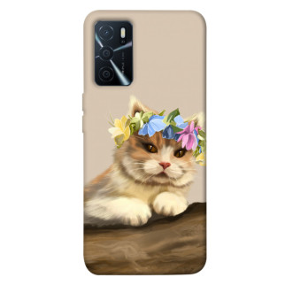 Чохол itsPrint Cat in flowers для Oppo A16s / A16 - Інтернет-магазин спільних покупок ToGether