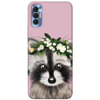 Чохол itsPrint Raccoon in flowers для TECNO Spark 8P - Інтернет-магазин спільних покупок ToGether