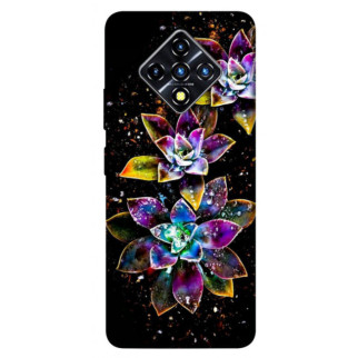 Чохол itsPrint Flowers on black для Infinix Zero 8 - Інтернет-магазин спільних покупок ToGether