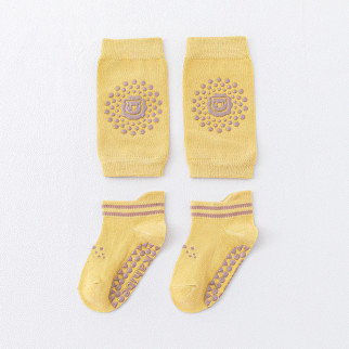 Нековзні дитячі шкарпетки та наколінники для повзання Жовті 1-3 роки - Інтернет-магазин спільних покупок ToGether