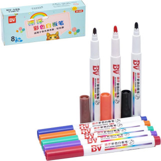 Набір кольорових маркерів 8 кольорів для гладких поверхонь BV-188-8 | BV-188-8(115055) - Інтернет-магазин спільних покупок ToGether