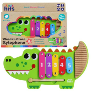 Деревʼяний ксилофон "Крокодил" (35 см) - Інтернет-магазин спільних покупок ToGether