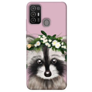Чохол itsPrint Raccoon in flowers для ZTE Blade A52 - Інтернет-магазин спільних покупок ToGether