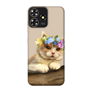 Чохол itsPrint Cat in flowers для ZTE Blade A73 4G - Інтернет-магазин спільних покупок ToGether