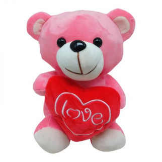 Мʼяка іграшка “Ведмедик з серцем”, підсвічування, 23 см - Інтернет-магазин спільних покупок ToGether