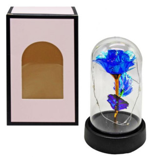 Троянда в колбі, з підсвіткою (блакитна) - Інтернет-магазин спільних покупок ToGether
