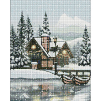 Алмазна мозаїка "Сніжна тиша" Ідейка AMO7326 40х50см - Інтернет-магазин спільних покупок ToGether