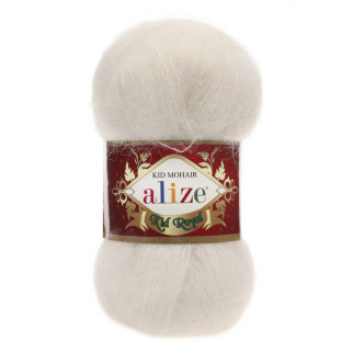 Турецька пряжа для плетення нитки Alize KID ROYAL 50 кід мохер 62 кремова - Інтернет-магазин спільних покупок ToGether