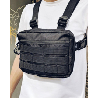 Нагрудна сумка Chest чорна - Інтернет-магазин спільних покупок ToGether