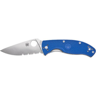 Ніж Spyderco Tenacious blue напівсерейтор - Інтернет-магазин спільних покупок ToGether