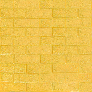 3D панель самоклеюча цегла Жовта 700х770х3мм (010-3) SW-00001894 - Інтернет-магазин спільних покупок ToGether