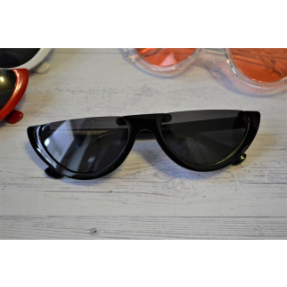 Стильні сонцезахисні окуляри з обрізаною оправою Чорний - Інтернет-магазин спільних покупок ToGether