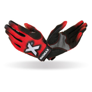 Рукавички для фітнесу MadMax MXG-101 X Gloves Black/Grey/Red M - Інтернет-магазин спільних покупок ToGether
