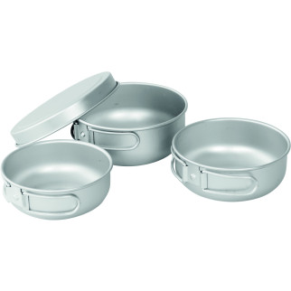 Набір туристичного посуду Easy Camp Adventure Ultra Light Cook Set Silver (680196) - Інтернет-магазин спільних покупок ToGether