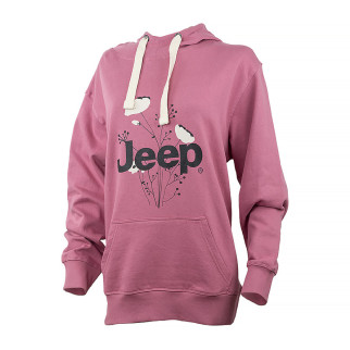 Жіноче Худі JEEP HOODED OVERSIZE SWEATSHIRT Botanical Print Фіолетовий M (O102606-P490 M) - Інтернет-магазин спільних покупок ToGether