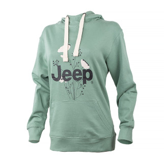 Жіноче Худі JEEP HOODED OVERSIZE SWEATSHIRT Botanical Print Хакі M (O102606-E854 M) - Інтернет-магазин спільних покупок ToGether