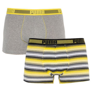 Труси-боксери Puma Worldhood Stripe Trunk 2-pack M gray/yellow 501004001-020 - Інтернет-магазин спільних покупок ToGether